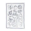 New Bistro Ingredients Tea Towel Navy Tea Towels