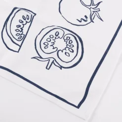 New Bistro Ingredients Tea Towel Navy Tea Towels