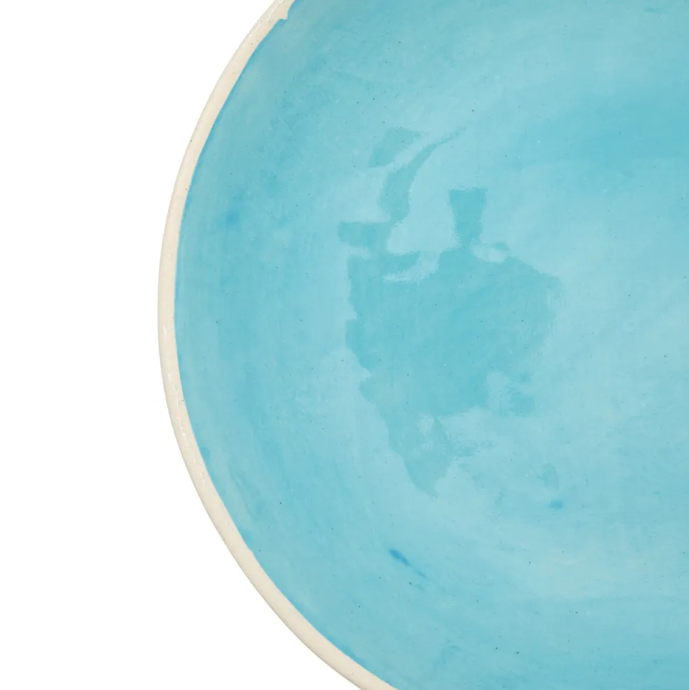 Hot Brights Side Plate Turquoise Bowls & Plates | Table Settings