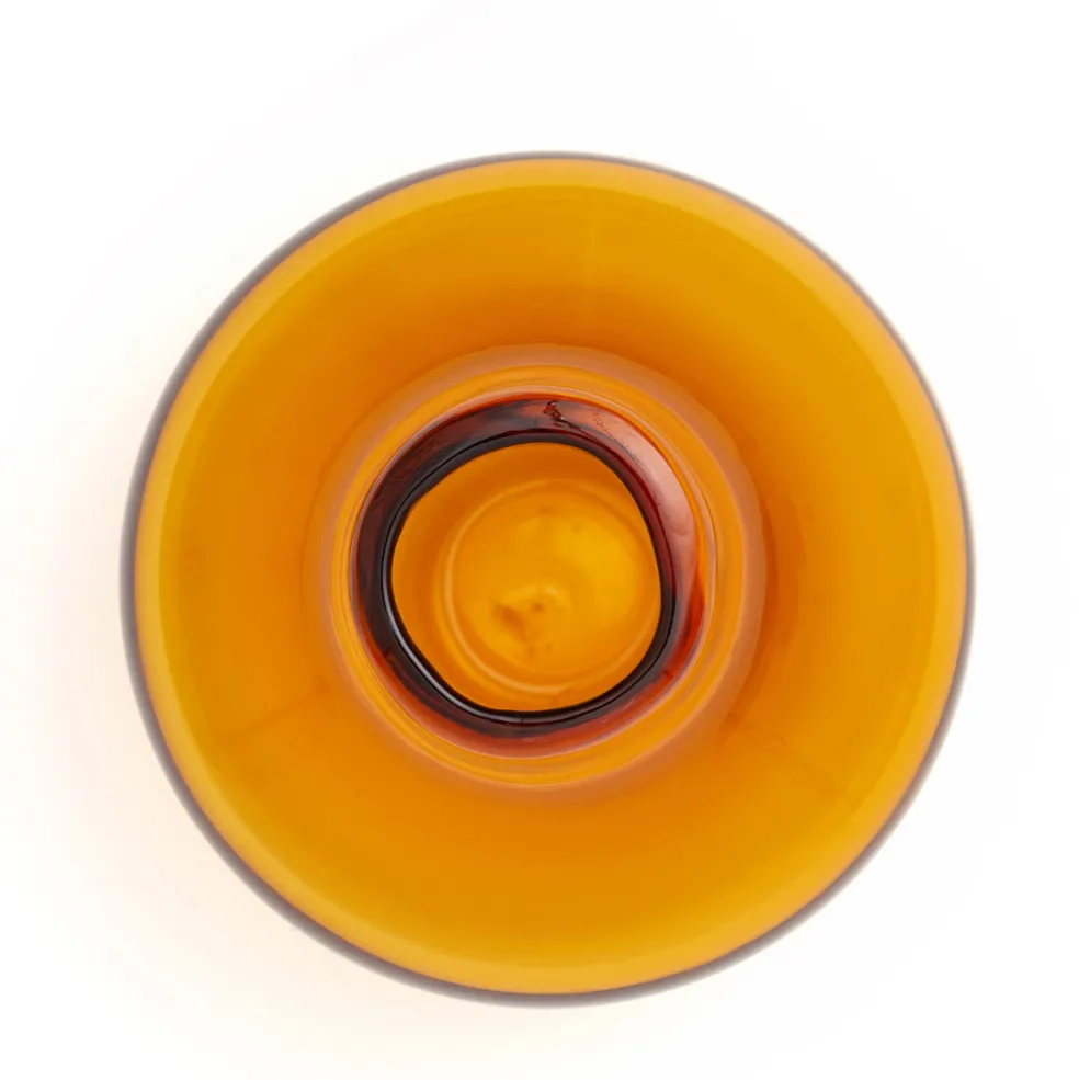Cheap Bud Vase Fluted Amber 10cm Vases | Gifts For Home