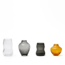 Cheap Bud Vase Fluted Smoke 13cm Vases | Gifts For Home