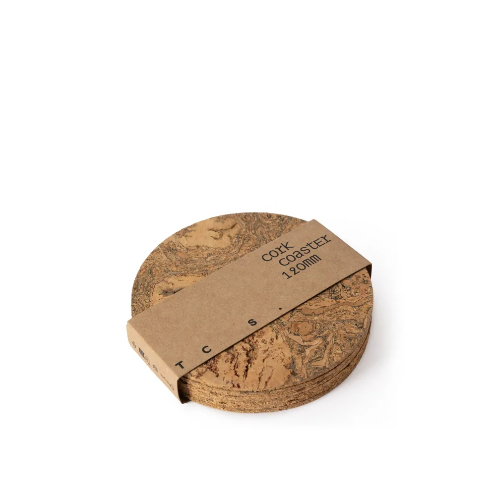Cheap Cork Round Coaster 12cm (Set of 6) Placemats & Coasters | Table Settings