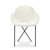 Best Cross Leg Armchair Riso Boucle Snow In Stock | Chairs, Stools & Benches