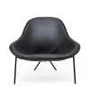 Outlet Cross Leg Lounge Chair Tosca Leather Black In Stock | Chairs, Stools & Benches