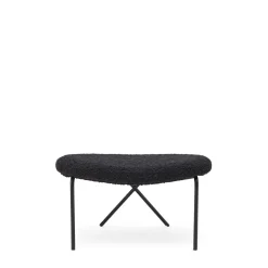 Cheap Cross Leg Ottoman Wilbur Alpaca Blend Ink Chairs, Stools & Benches
