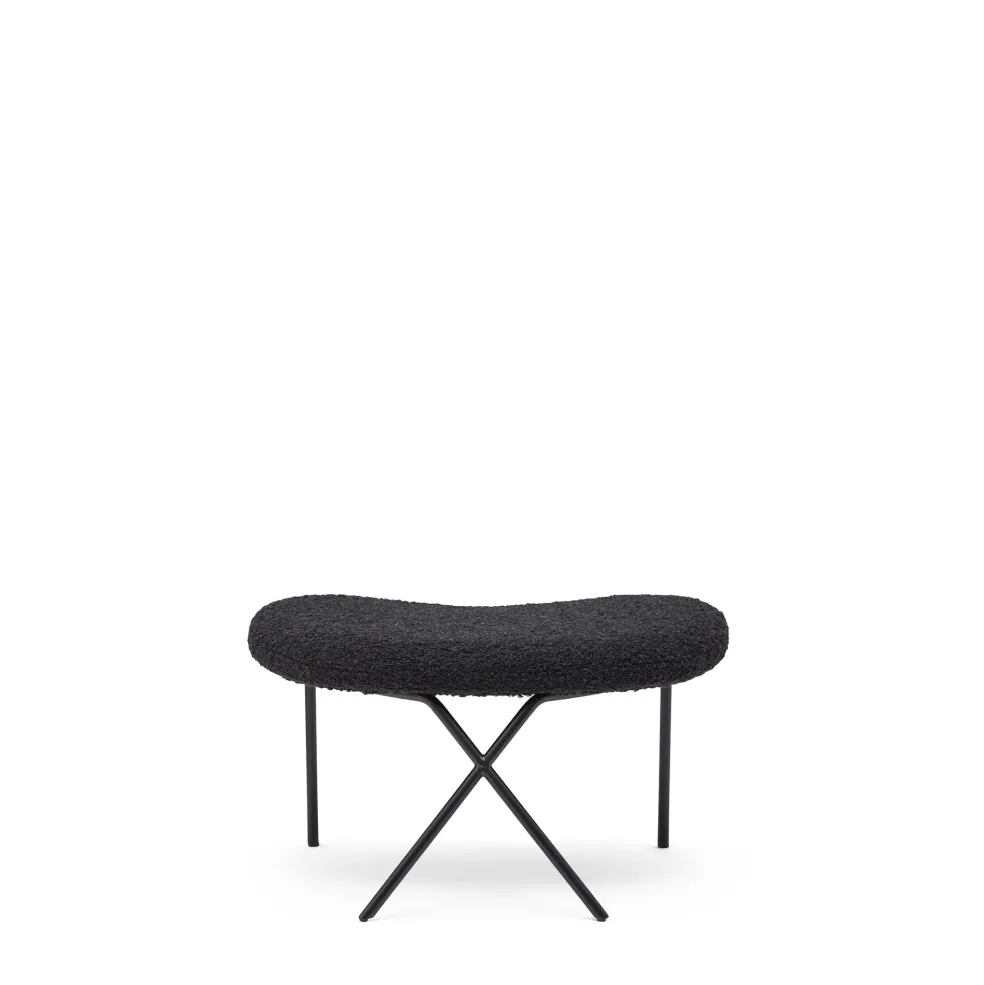 Cheap Cross Leg Ottoman Wilbur Alpaca Blend Ink Chairs, Stools & Benches