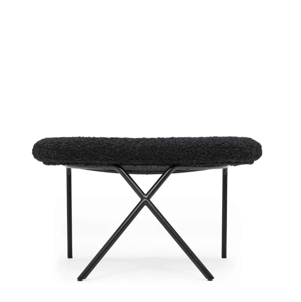 Cheap Cross Leg Ottoman Wilbur Alpaca Blend Ink Chairs, Stools & Benches