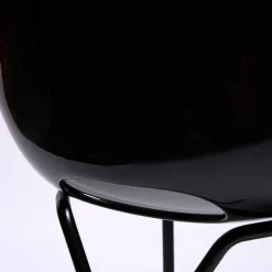 Sale Cross Leg Side Chair - Gloss - Black Chairs, Stools & Benches