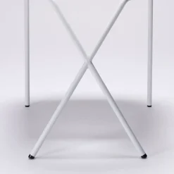 New Cross Leg Side Chair - Gloss - White Chairs, Stools & Benches