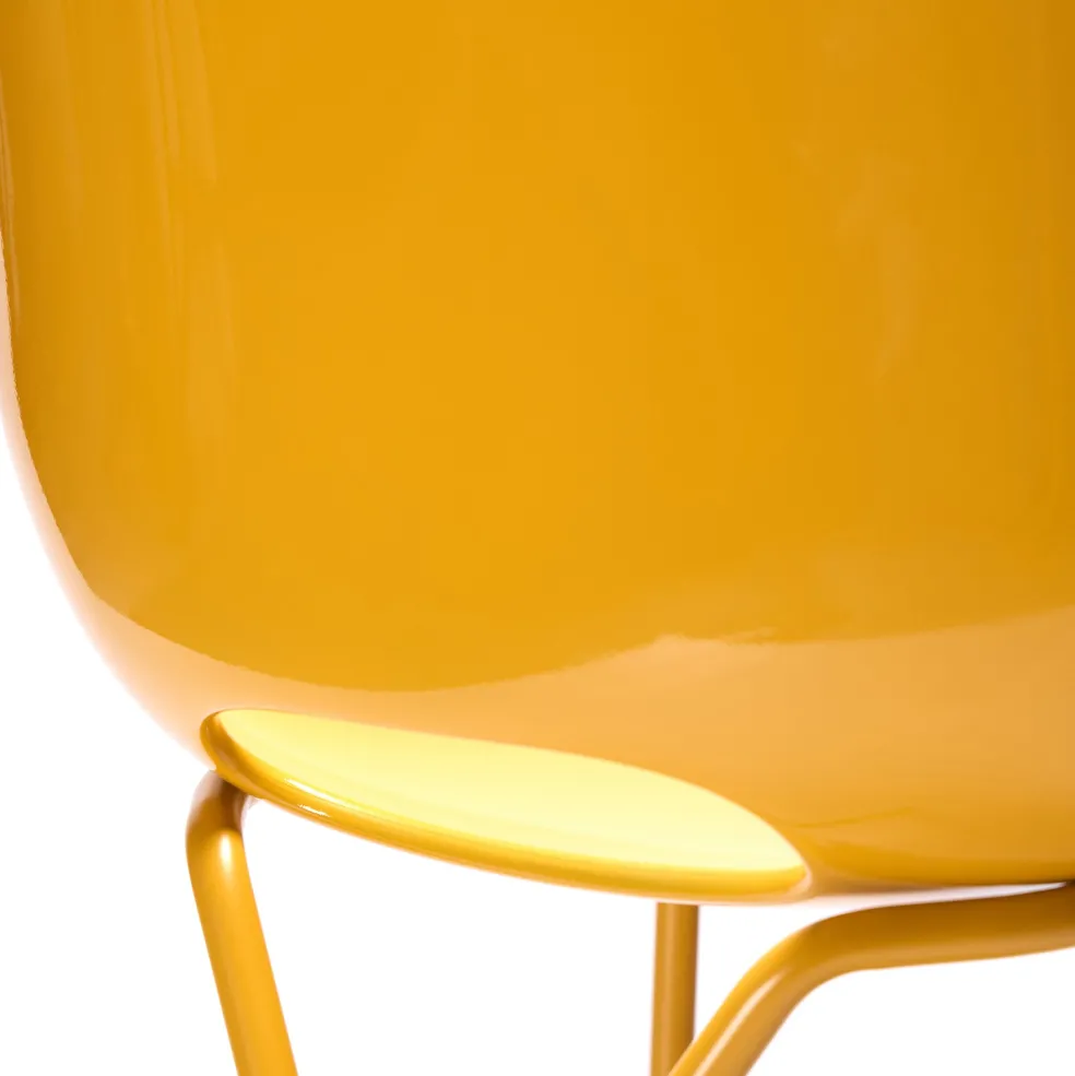 Clearance Cross Leg Side Chair - Gloss - Saffron Chairs, Stools & Benches