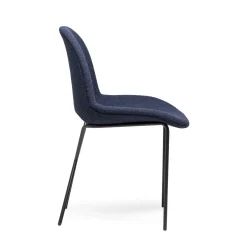 Store Cross Leg Side Chair Riso Boucle Midnight In Stock | Chairs, Stools & Benches