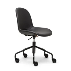 New Cross Leg Task Chair Prescott Leather Ink Chairs, Stools & Benches