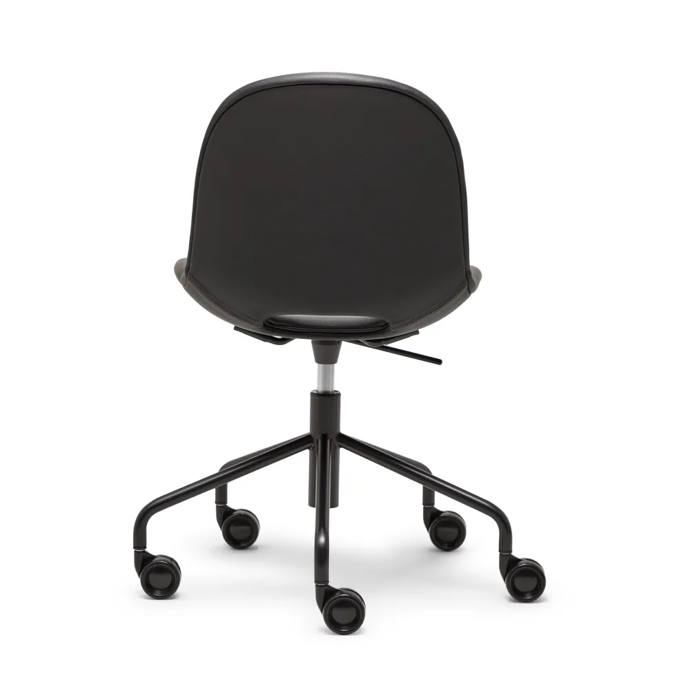 New Cross Leg Task Chair Prescott Leather Ink Chairs, Stools & Benches