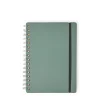 Hot Cuero Two Tone A5 Notebook Eucalyptus & Mustard Gifts Under £50