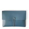 Shop Cuero Two Tone A4 Paper Case Petrol & Pink Desk Accessories | Luxury Gifts