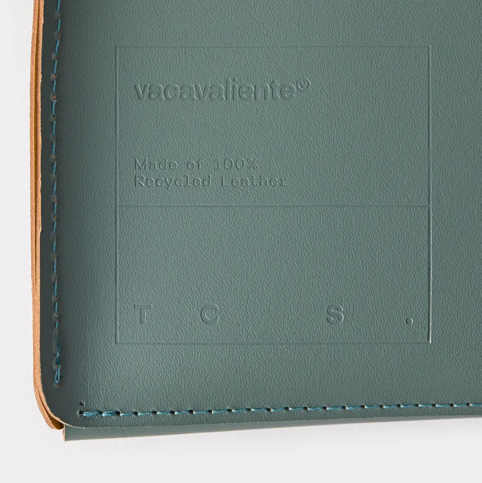 Best Cuero Two Tone A4 Paper Case Eucalyptus & Mustard Desk Accessories | Luxury Gifts