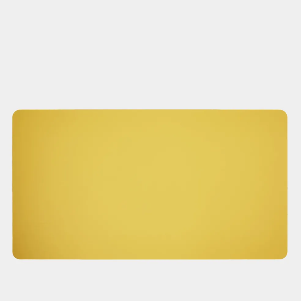 Shop Cuero Two Tone Desk Mat Eucalyptus & Mustard Desk Accessories | Gifts Under £50