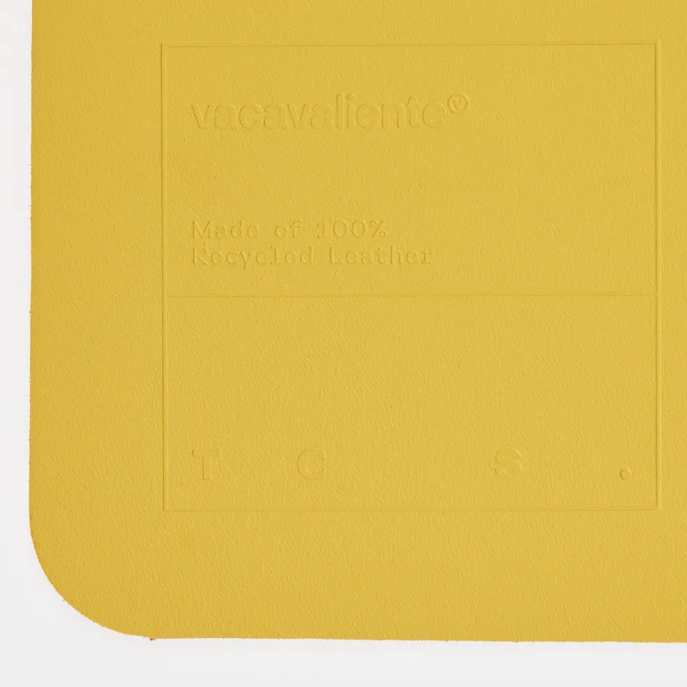 Shop Cuero Two Tone Desk Mat Eucalyptus & Mustard Desk Accessories | Gifts Under £50
