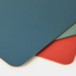 Outlet Cuero Two Tone Desk Mat Petrol & Pink Desk Accessories | Gifts Under £50