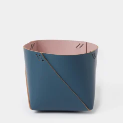 Online Cuero Two Tone Desk Tidy Petrol & Pink Desk Accessories | Gifts Under £50