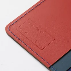 Outlet Cuero Two Tone Passport Holder Blue, Red & Petrol Gifts Under £50
