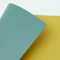 Clearance Cuero Two Tone Rectangular Leather Placemat 30 x 40cm Placemats & Coasters | Table Settings