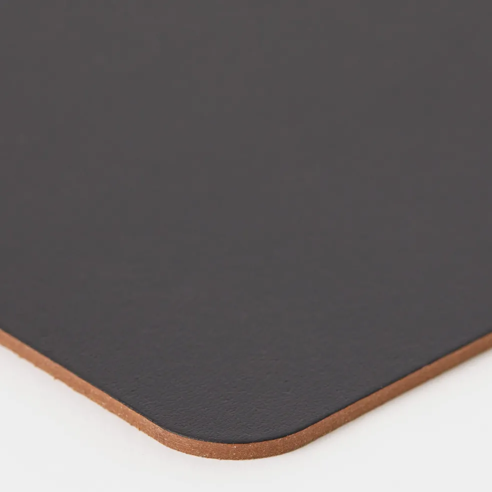Clearance Cuero Two Tone Rectangular Leather Placemat 30 x 40cm Placemats & Coasters | Table Settings