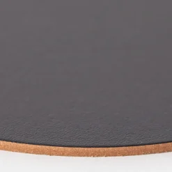 Clearance Cuero Two Tone Round Leather Coaster 10cm Placemats & Coasters | Table Settings