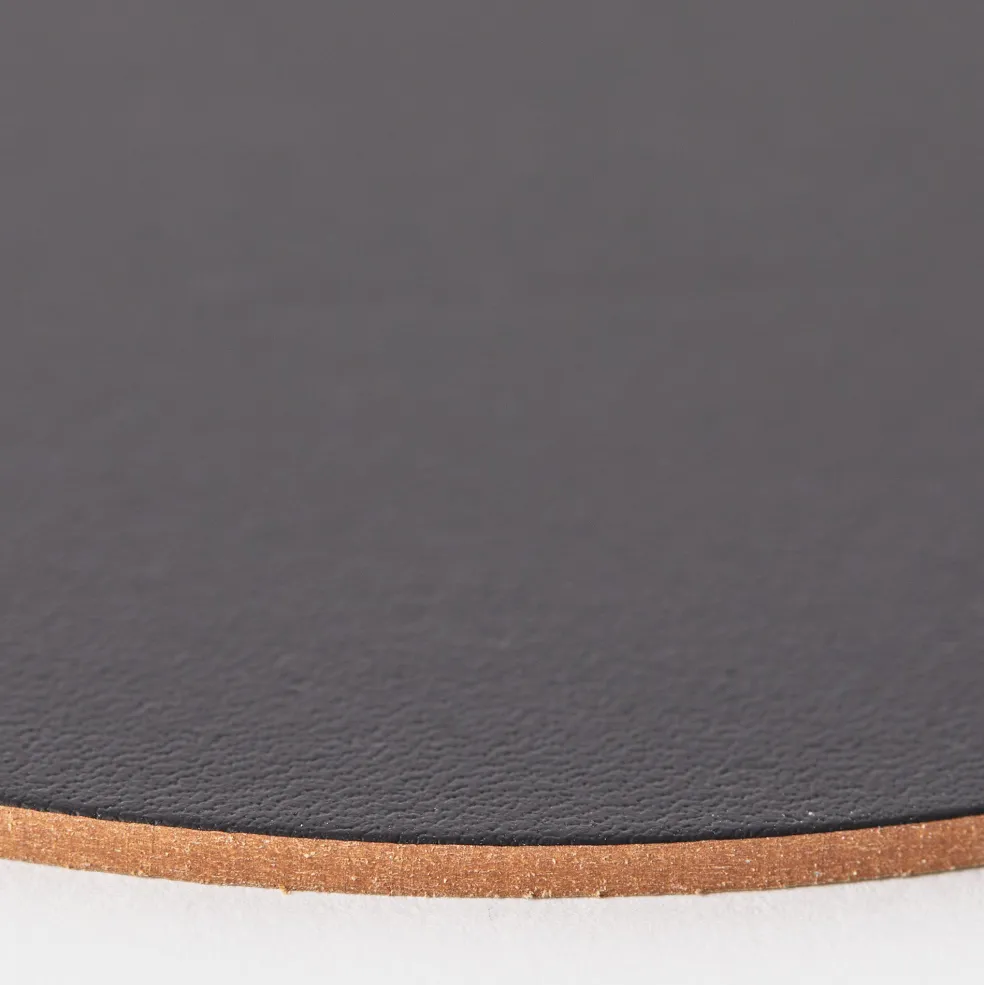 Clearance Cuero Two Tone Round Leather Coaster 10cm Placemats & Coasters | Table Settings