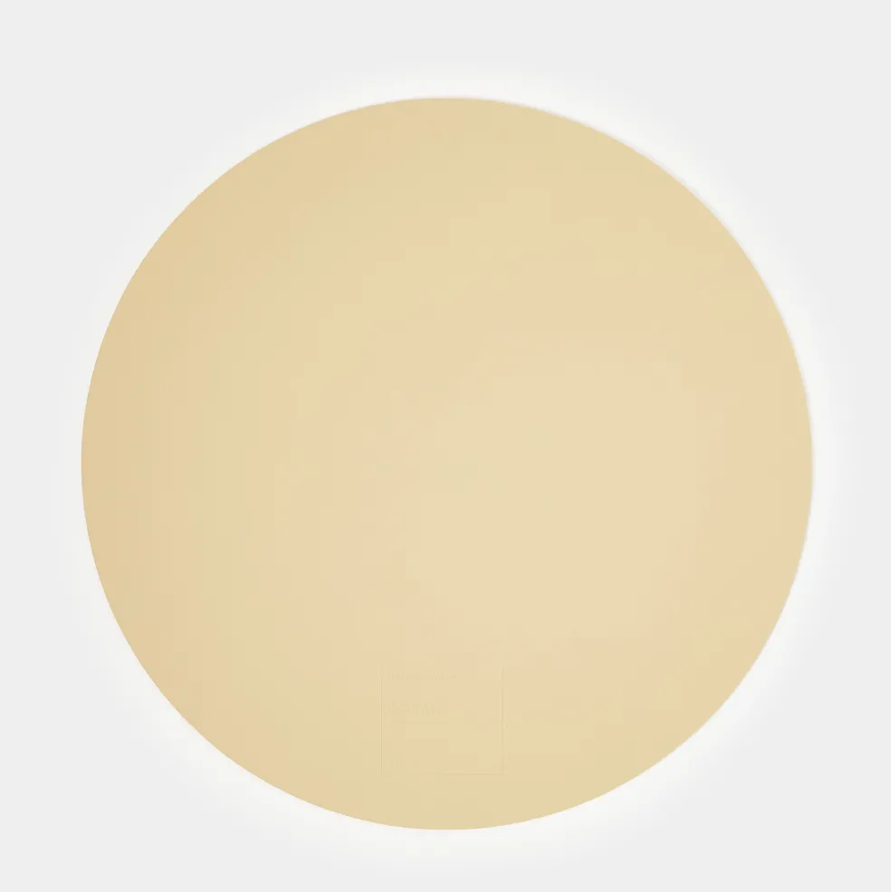 Fashion Cuero Two Tone Round Leather Placemat 36cm Placemats & Coasters | Table Settings
