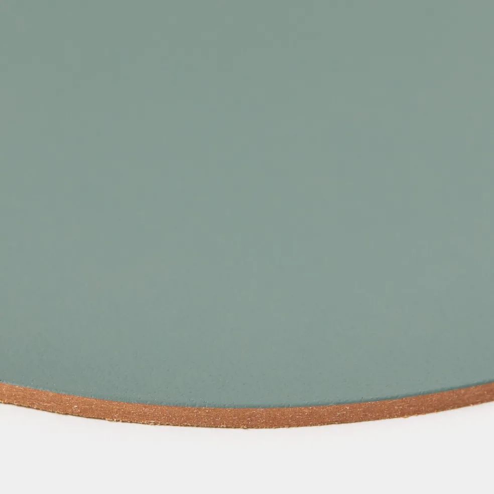 Clearance Cuero Two Tone Round Leather Coaster 10cm Placemats & Coasters | Table Settings