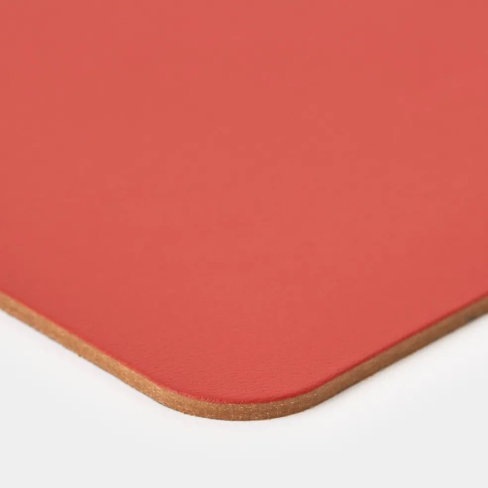 Discount Cuero Two Tone Square Leather Coaster 10 x 10cm Placemats & Coasters | Table Settings
