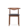 Fashion Delta Chair Black Leather & Walnut In Stock | Chairs, Stools & Benches