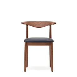 Fashion Delta Chair Black Leather & Walnut In Stock | Chairs, Stools & Benches
