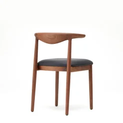 Fashion Delta Chair Black Leather & Walnut In Stock | Chairs, Stools & Benches