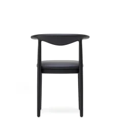 Hot Delta Chair Black Leather & Black Stained Oak In Stock | Chairs, Stools & Benches