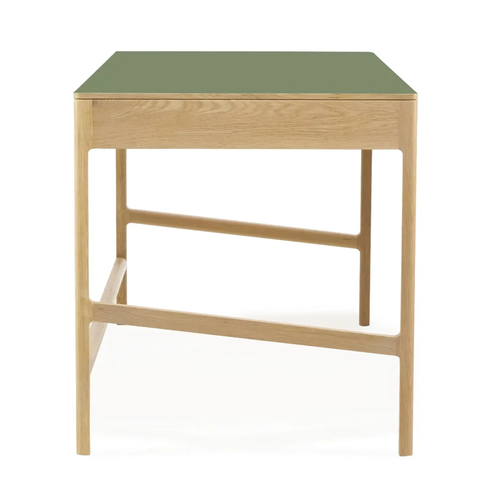 Best Sale Domus 3-Drawer Desk Oak In Stock | Desks