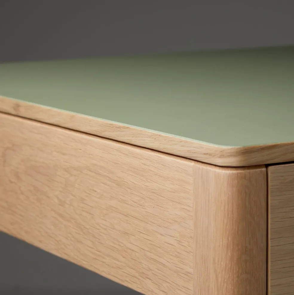 Best Sale Domus 3-Drawer Desk Oak In Stock | Desks