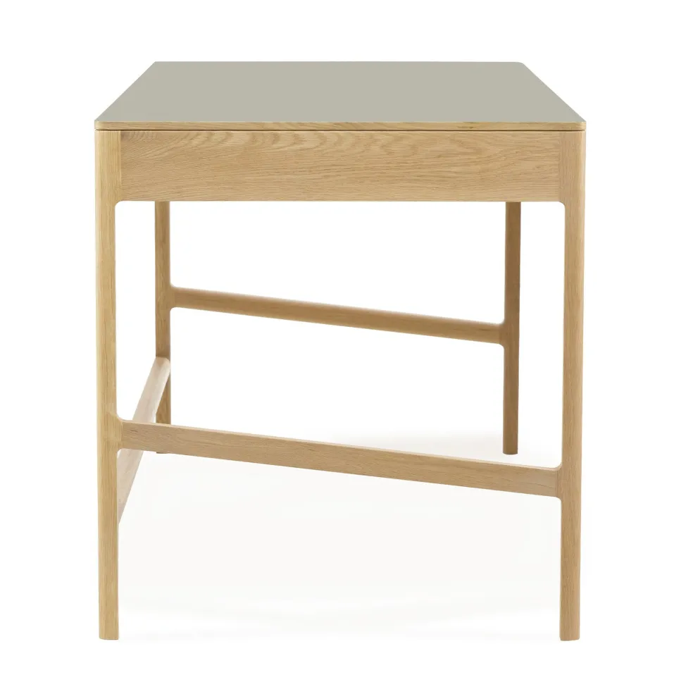 Best Sale Domus 3-Drawer Desk Oak In Stock | Desks