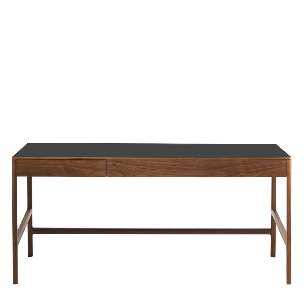 Cheap Domus 3-Drawer Desk Walnut In Stock | Desks