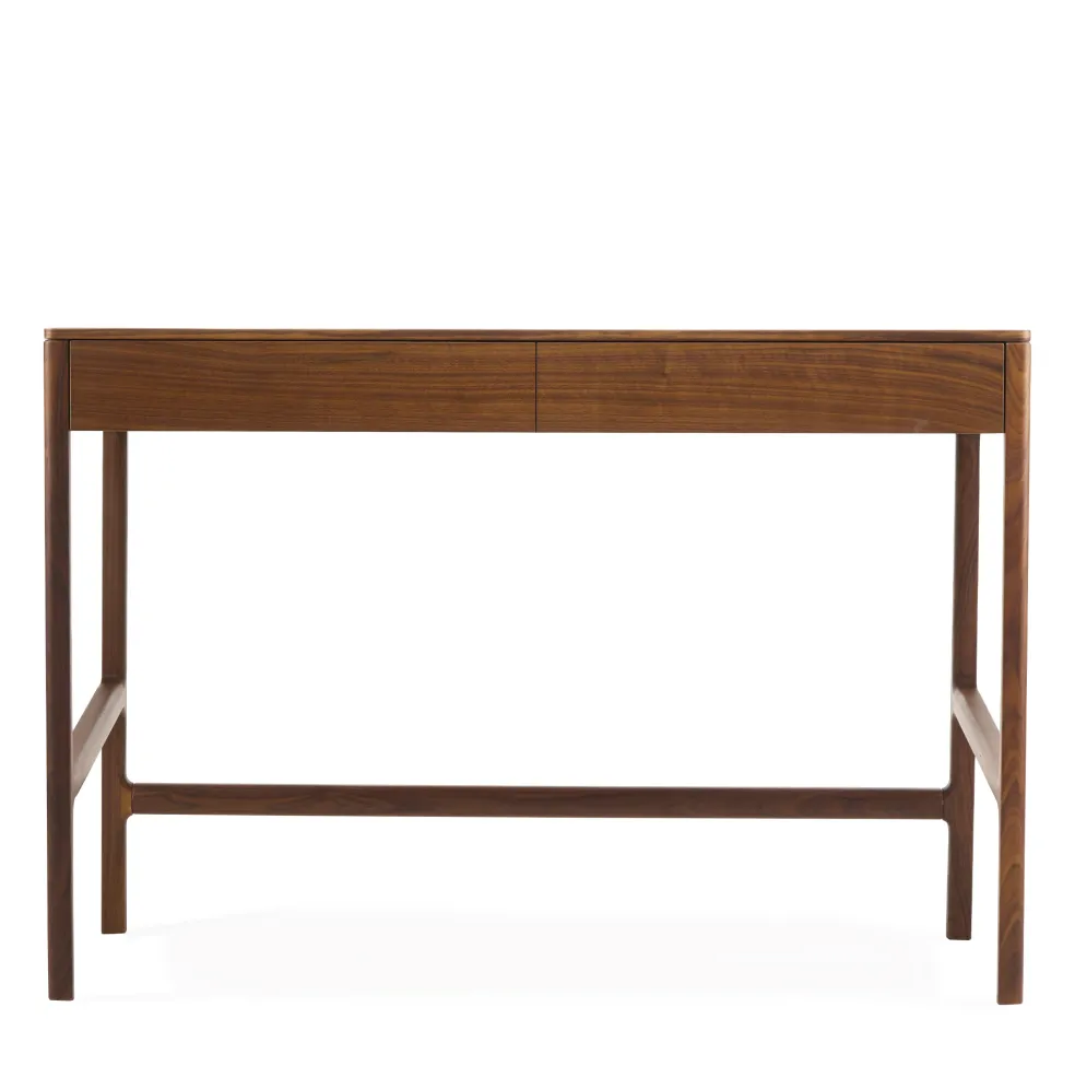 Hot Domus 2-Drawer Desk Walnut In Stock | Desks