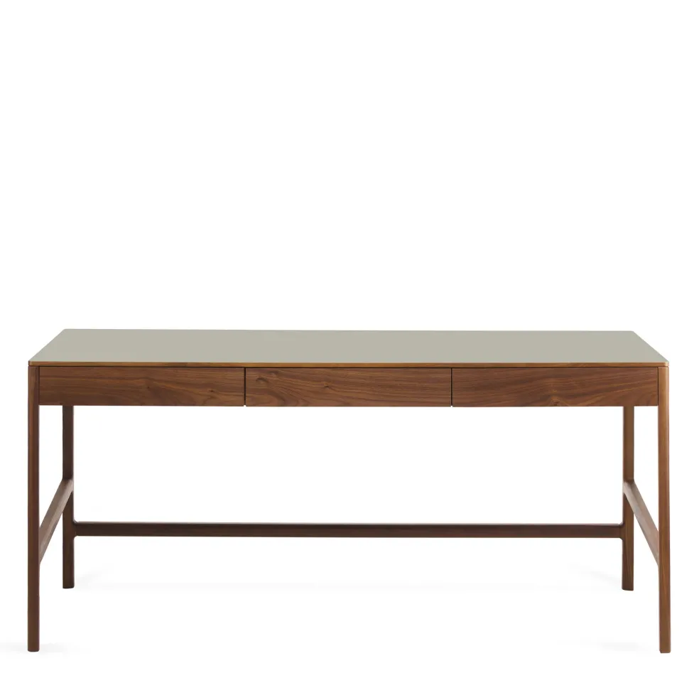 Cheap Domus 3-Drawer Desk Walnut In Stock | Desks