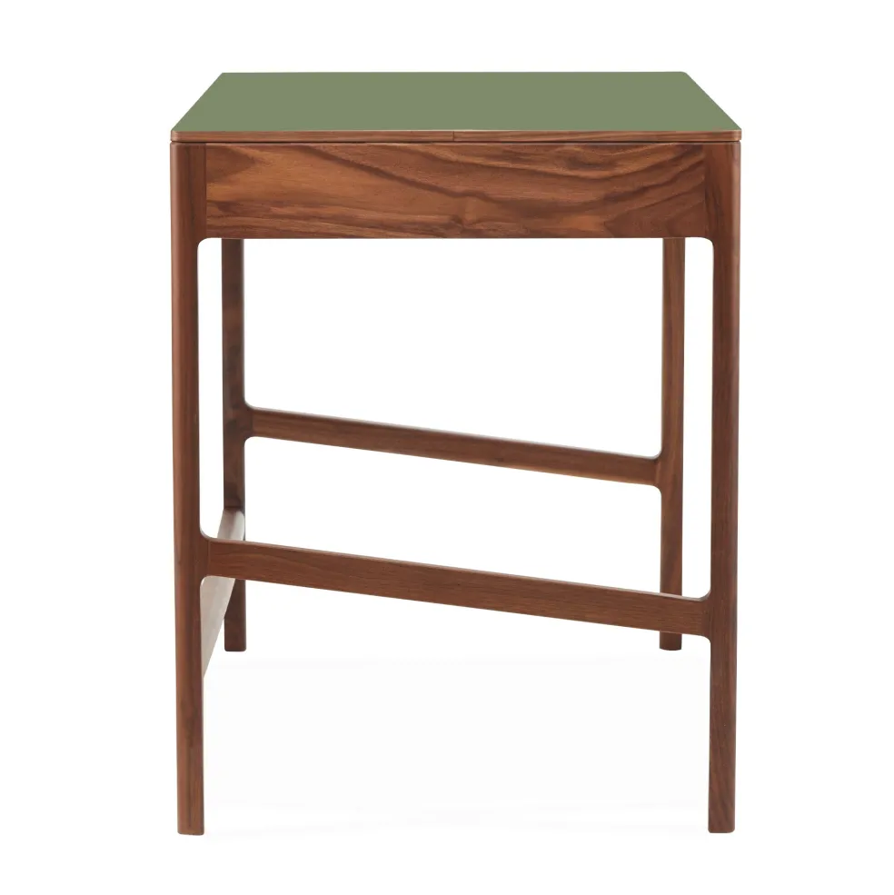 Hot Domus 2-Drawer Desk Walnut In Stock | Desks