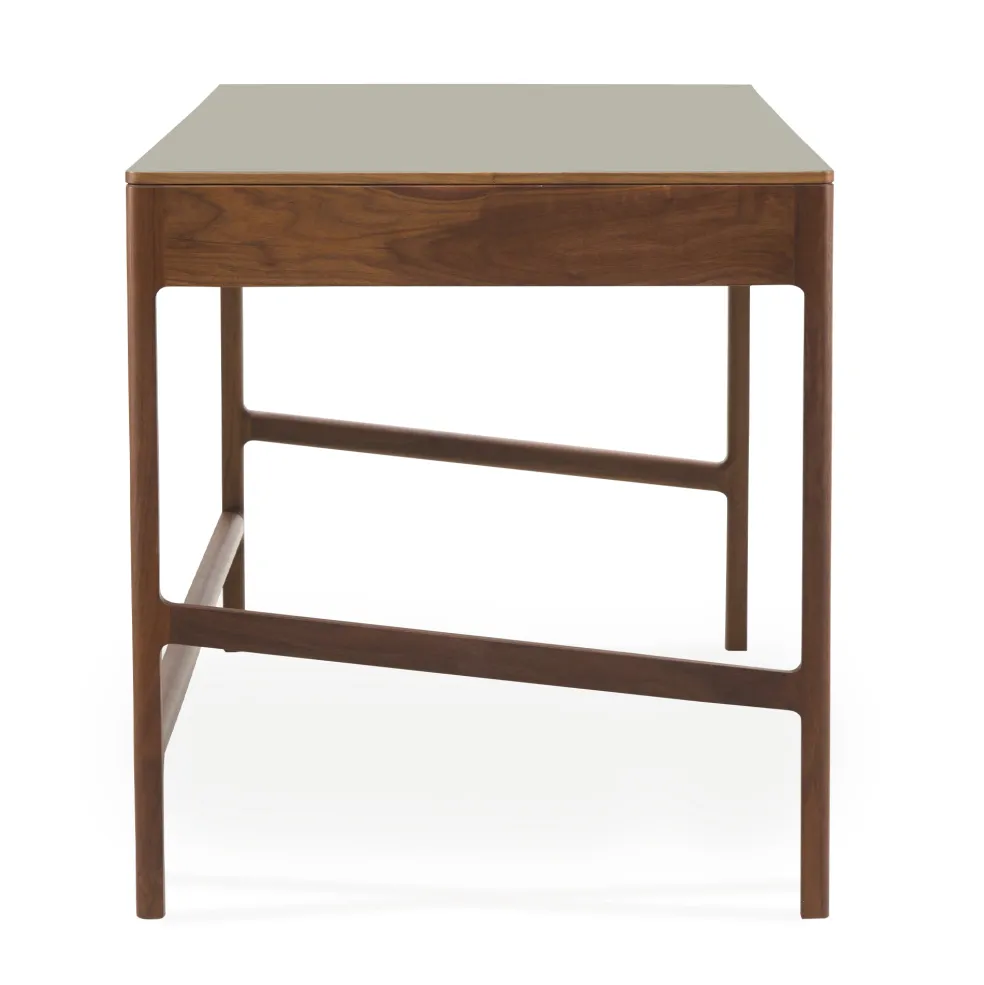 Cheap Domus 3-Drawer Desk Walnut In Stock | Desks