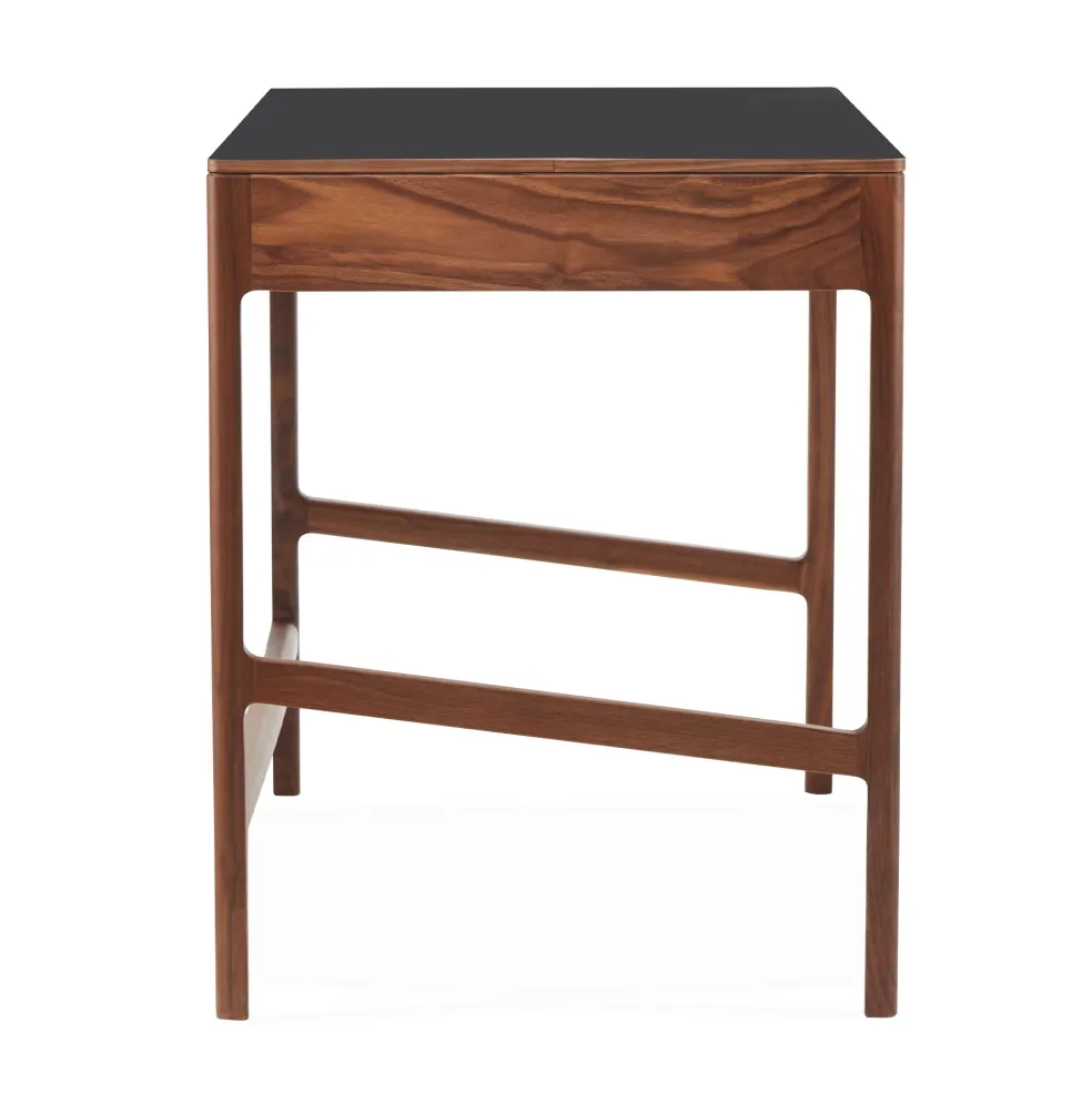 Hot Domus 2-Drawer Desk Walnut In Stock | Desks