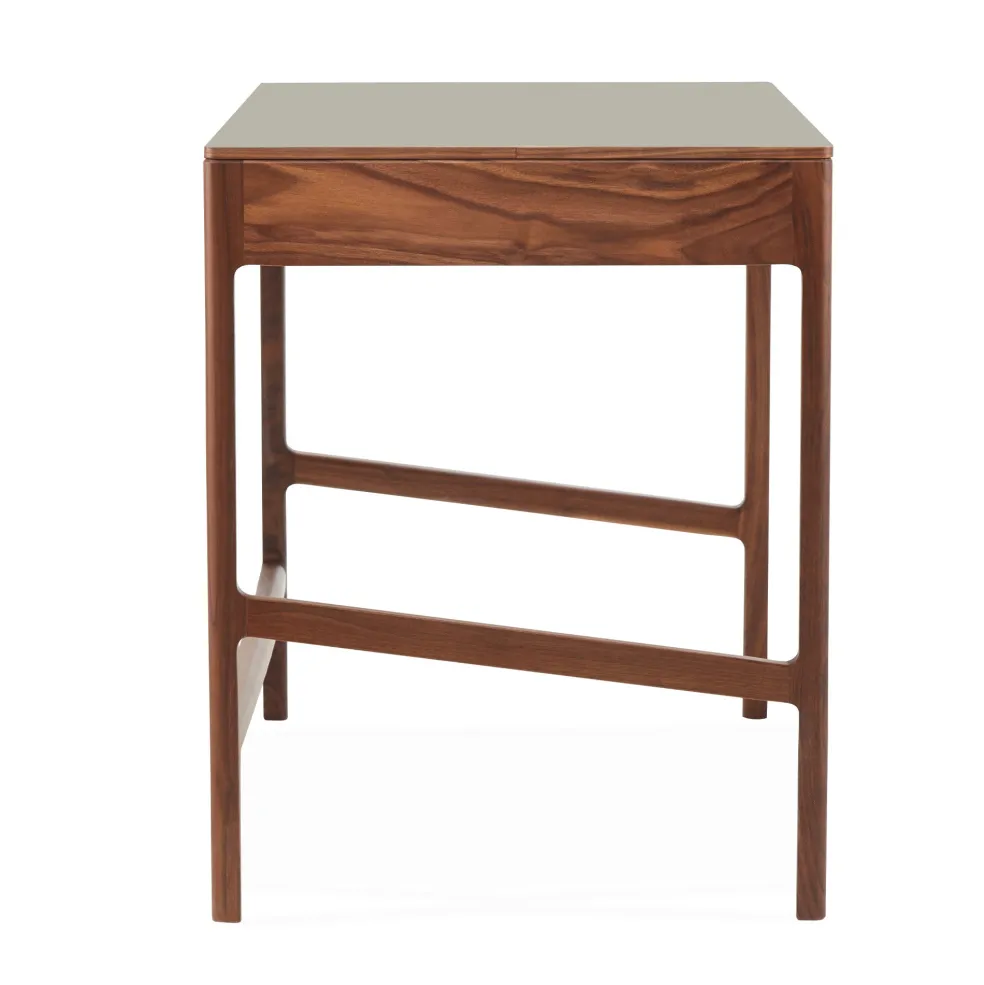 Hot Domus 2-Drawer Desk Walnut In Stock | Desks