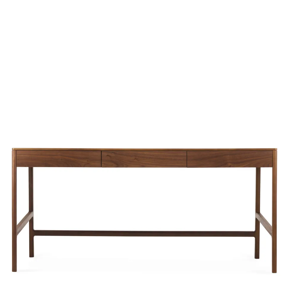 Cheap Domus 3-Drawer Desk Walnut In Stock | Desks
