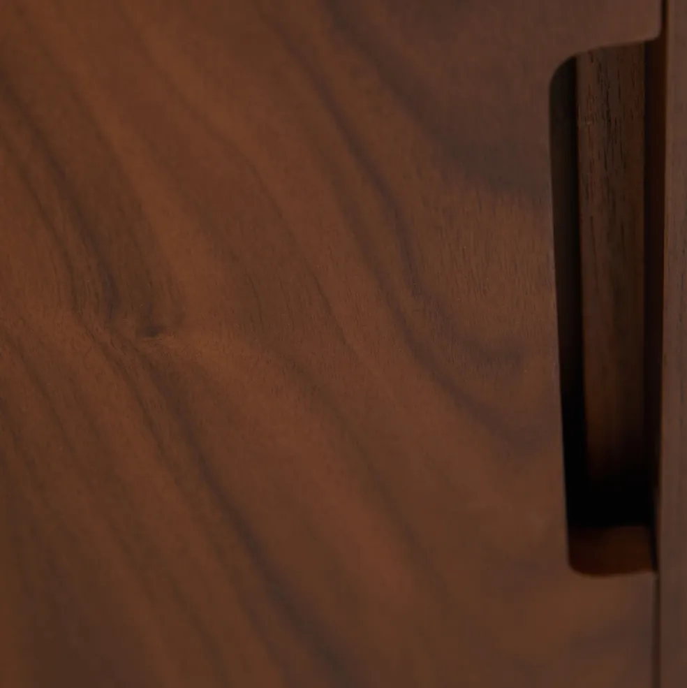 Hot Domus 2-Drawer Desk Walnut In Stock | Desks