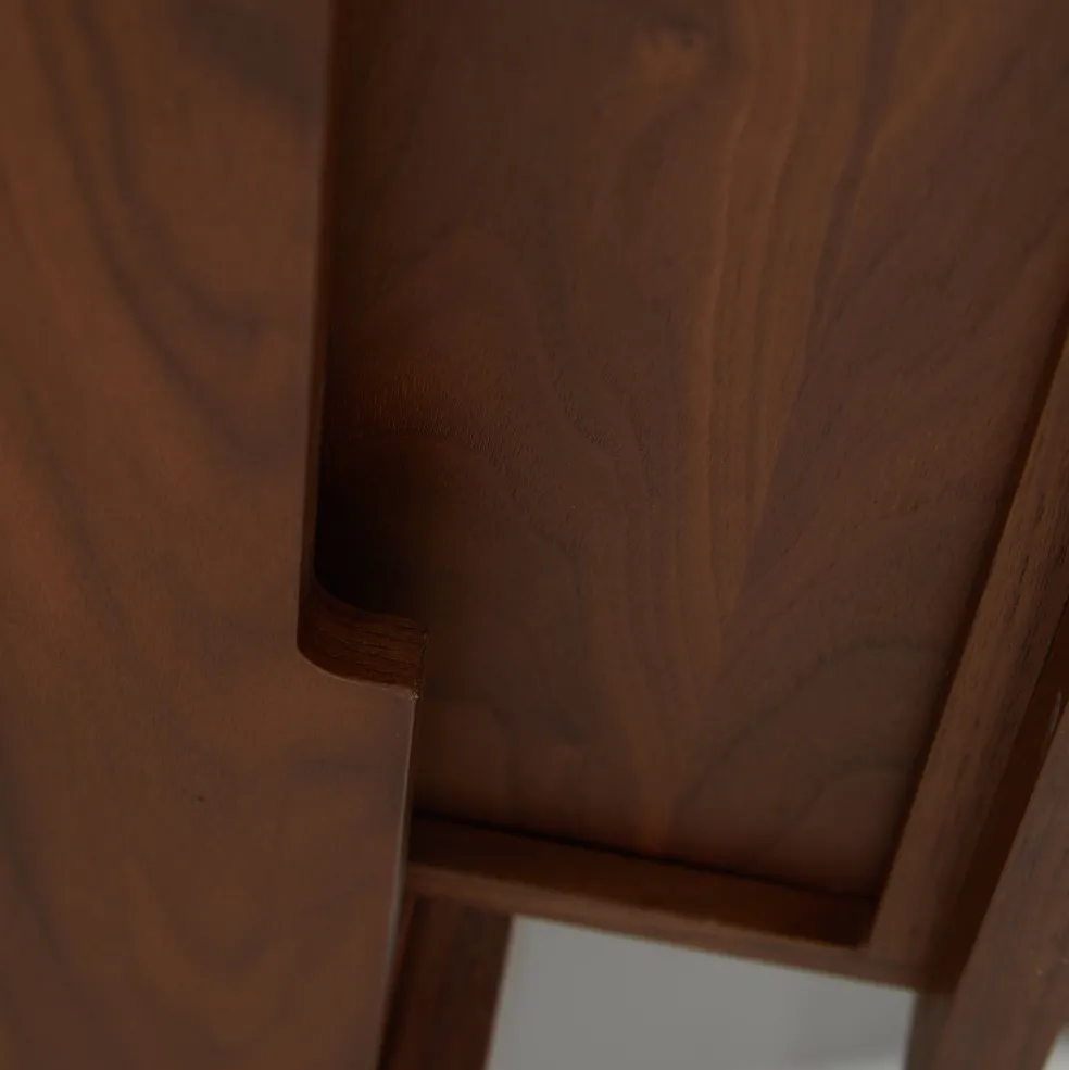 Hot Domus 2-Drawer Desk Walnut In Stock | Desks