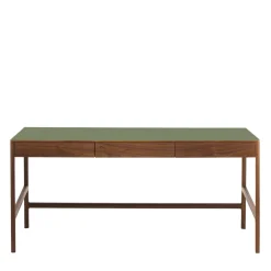 Cheap Domus 3-Drawer Desk Walnut In Stock | Desks